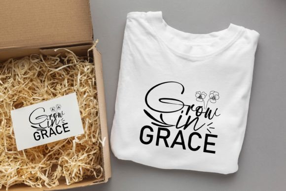 Grow in Grace Jesus SVG: Graphics & T-Shirt Designs