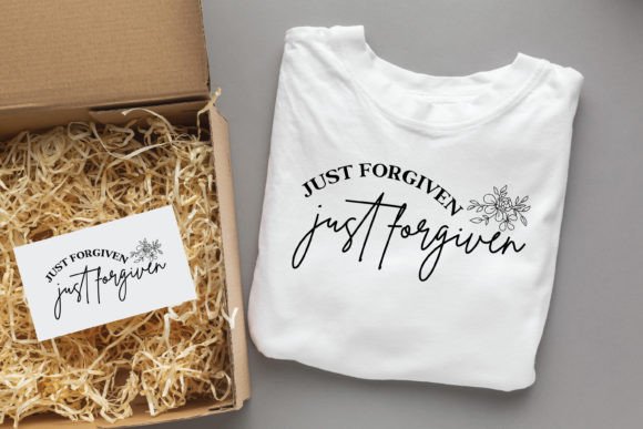 Not Perfect Just Forgiven Jesus SVG: Graphics & T-Shirt Designs
