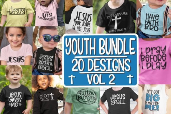 Youth Bundle - 20 Designs - Jesus SVG Review